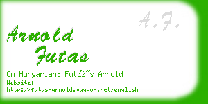 arnold futas business card